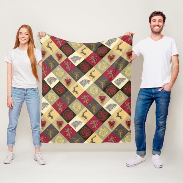 Game of Thrones Sigil Pattern Fleece Blanket (In Situ)