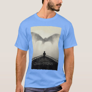 Game ofhrones Dragon on Gray funny T-Shirt