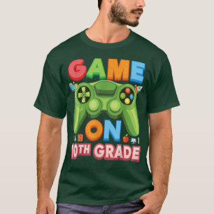 Game On 10th Grade Video Game Console Tenth Kid St T-Shirt