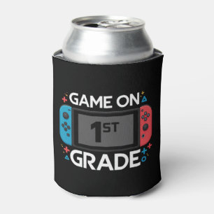Game On 1st Grade Back To School Funny Gamer  Can Cooler