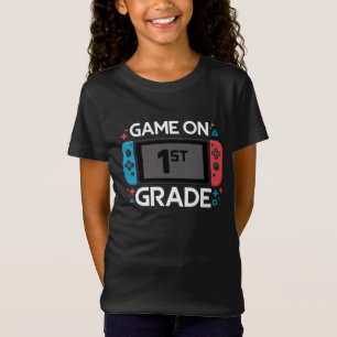 Game On 1st Grade Back To School Funny Gamer  T-Shirt