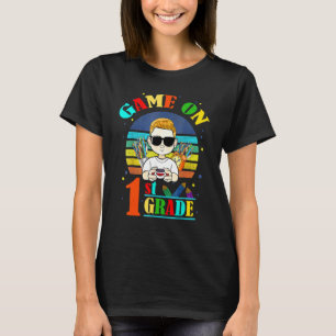 Game On 1st Grade Back To School Gamer First Grad T-Shirt