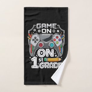 Game On 1st Grade Back to School Hand Towel