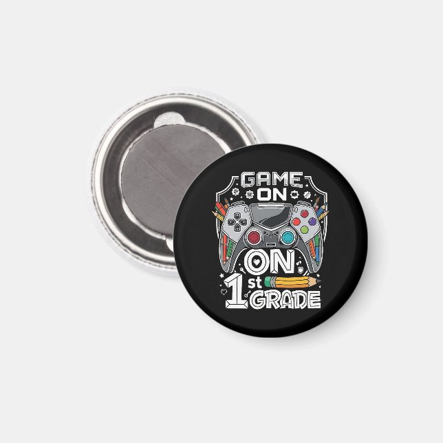 Game On 1st Grade Back to School Magnet (Front/Back)