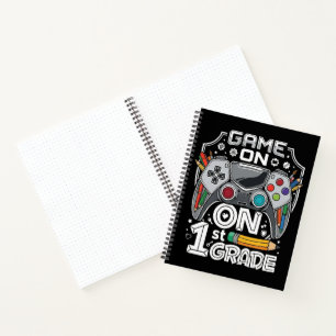 Game On 1st Grade Back to School Notebook