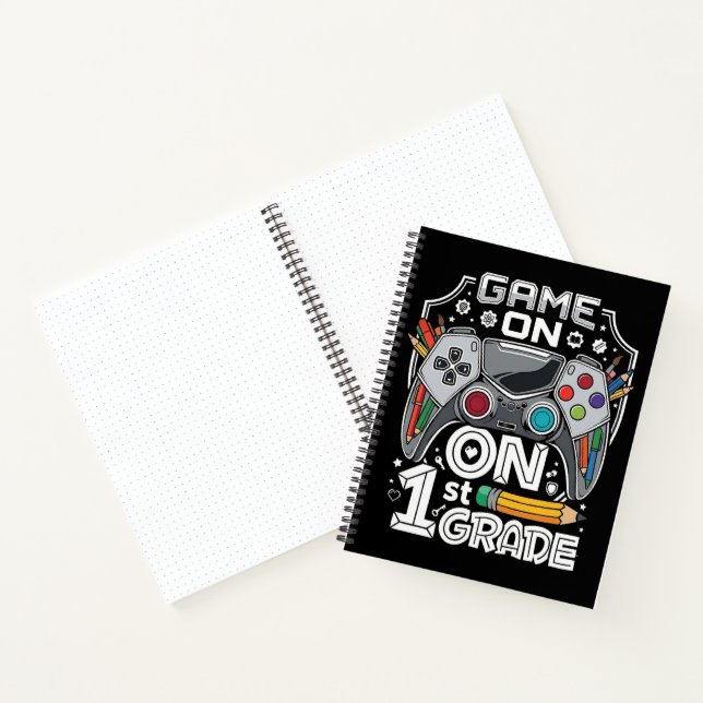 Game On 1st Grade Back to School Notebook (Inside)