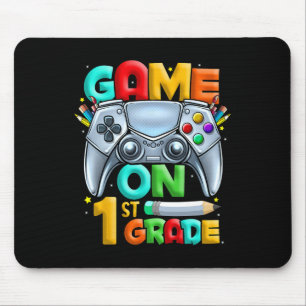 Game On 1st Grade Byck To School 1st Grade Level U Mouse Pad