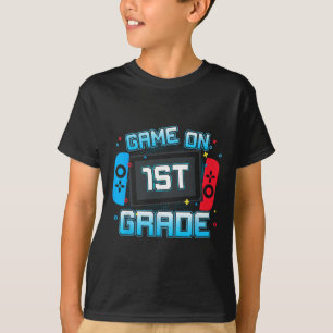 Game On 1st Grade Gamer Back To School Boys Kids T-Shirt