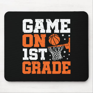 Game On 1st Grade Sketll Ck To School First Grade Mouse Pad