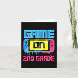 Game On 2nd Grade Gaming Gamer Back To School Stud Card