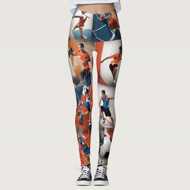 Game On 3D Sports Icon Legging (Front)