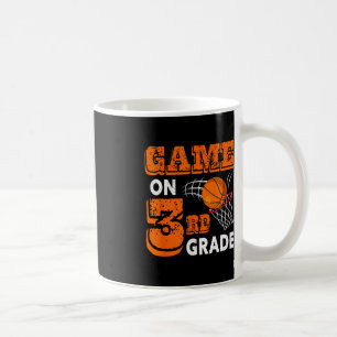Game On 3rd Grade Basketball Back To School Fun Gi Coffee Mug