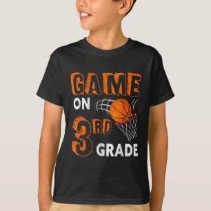 Game On 3rd Grade Basketball Back To School Fun Gi T-Shirt