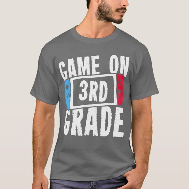 Game On 3rd Grade boy T-Shirt (Front)