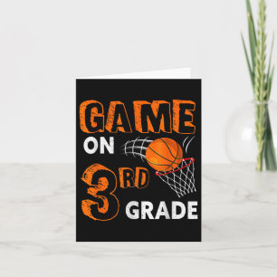 Game On 3rd Grade Bysketbyll Byck To School Fun Gi Card