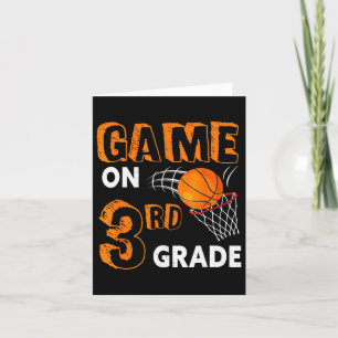 Game On 3rd Grade Bysketbyll Byck To School Fun Gi Card