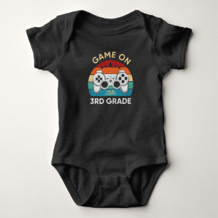Game On 3rd Grade Gamer Back To School Student Baby Bodysuit