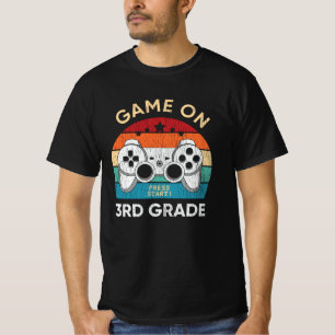 Game On 3rd Grade Gamer Back To School Student T-Shirt