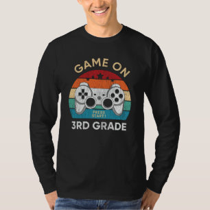 Game On 3rd Grade Gamer Back To School Student T-Shirt