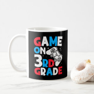 Game On 3rd Grade Kids Birthday Party Cool Gaming Coffee Mug