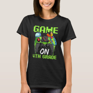 Game On 4th Grade Shirts, Back To School Video Gam T-Shirt