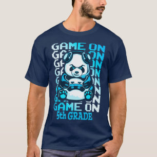 Game On 5th Grade Back To School Funny Panda Bear T-Shirt