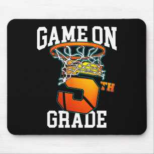 Game On 5th Grade Basketball Back To School Studen Mouse Pad