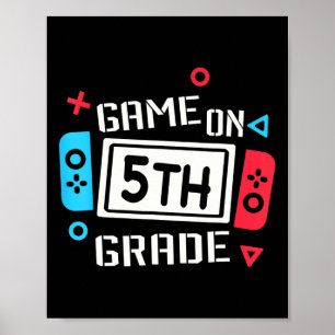 Game On 5th Grade Fun Team Fifth Back To School  Poster