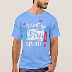 Game On 5th Grade Gaming Boys Back To School Video T-Shirt