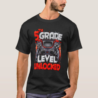 Game On 5th Grade Level Unlocked Back To School Ga T-Shirt