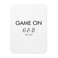 Game on add couple name wedding party place city g