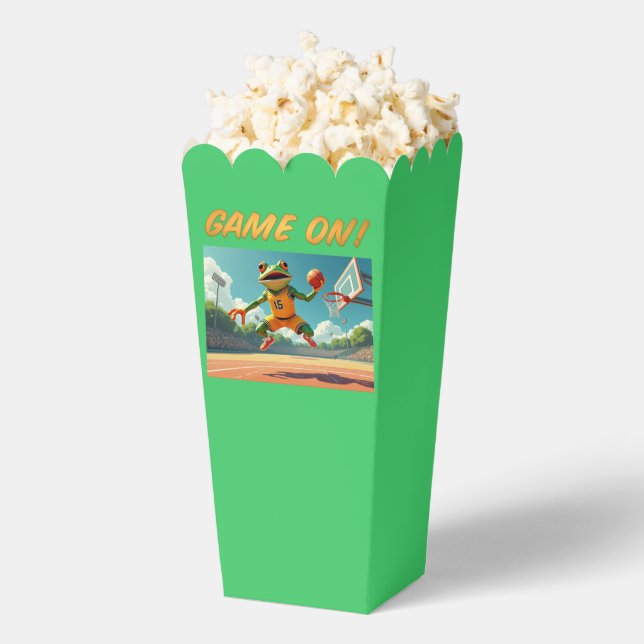 Game On Basketball Frog popcorn boxes (Popped)