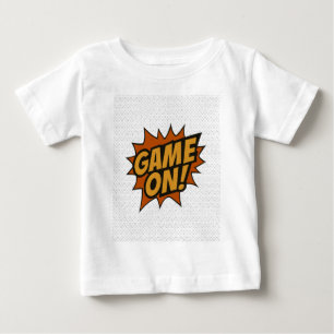 GAME ON! Comic Burst • Gamer Wall Poster Baby T-Shirt