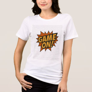 GAME ON! Comic Burst • Gamer Wall Poster Tri-Blend Shirt