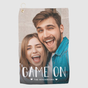Game On Family Photo Golf Towel