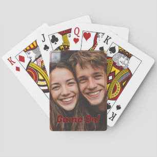 Game On Family Photo Playing Cards