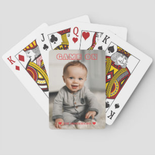 Game On Family Photo Playing Cards