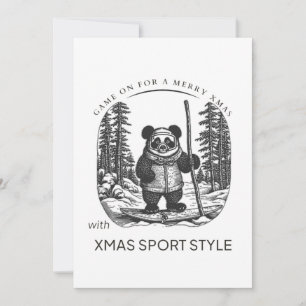 Game On for a Merry Xmas with Xmas Sport Style! Holiday Card