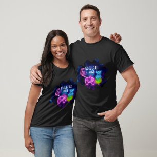 Game On Gaming Design   Simple Neon Gamer Controll T-Shirt