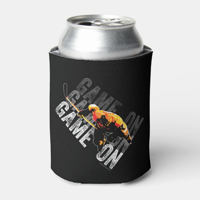 Game On (Hockey) Can Cooler (Can Front)