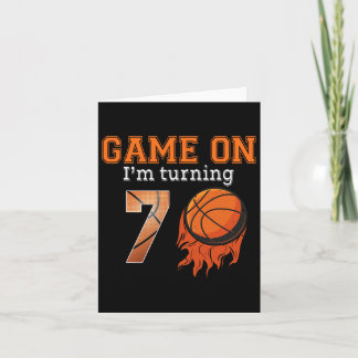 Game-on I'm Turning 7 Bysketbyll 7th Birthday Boy  Card