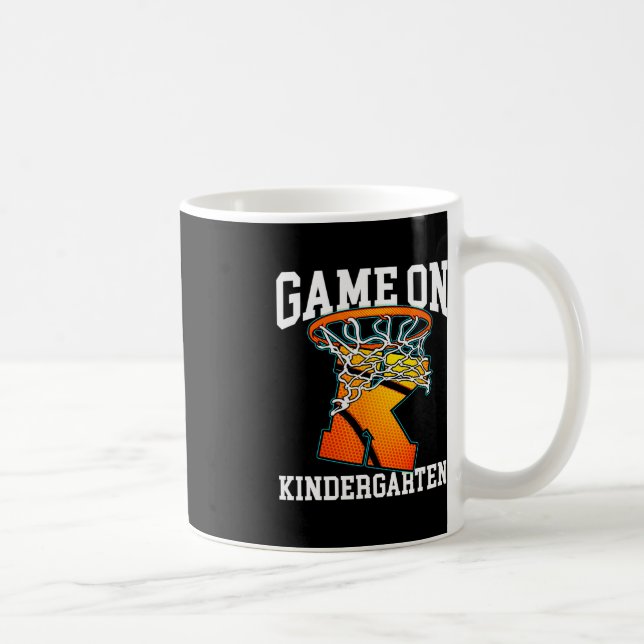 Game On Kindergarten Basketball Back To School Stu Coffee Mug (Right)