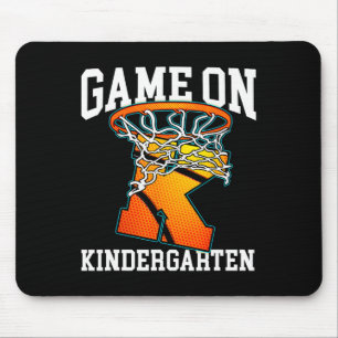 Game On Kindergarten Basketball Back To School Stu Mouse Pad