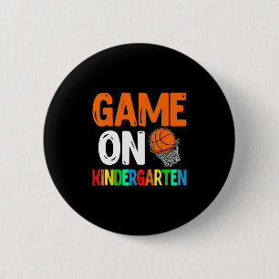 Game On Kindergarten Sketll 100th Day Of School  6 Cm Round Badge