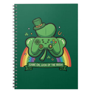 Game On Luck of the Irish St. Patrick's Day Game Notebook