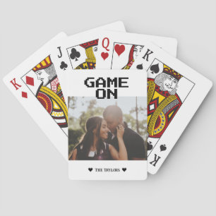 Game On Photo Personalised Playing Cards