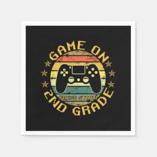 Game On Press Start 2nd Grade Back To School Napkin