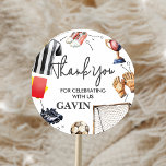 Game On Soccer Birthday Classic Round Sticker<br><div class="desc">Seal your favor bags or boxes with these adorable round stickers! Designed to match your theme,  these stickers add a fun and heartfelt touch to your Soccer birthday party favor.
120BD A</div>