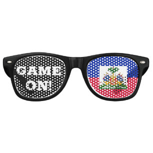 Game On! Sunglasses & Haiti Flag / sports fan