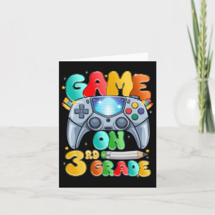 Game On Third 3rd Grade Back To School Level Unloc Card